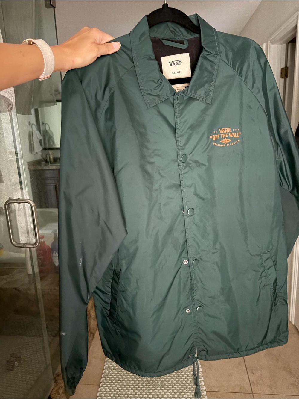 Vans Forest Green Coach Windbreaker Jacket